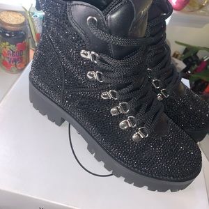 Steve Madden Rhinestone Combat